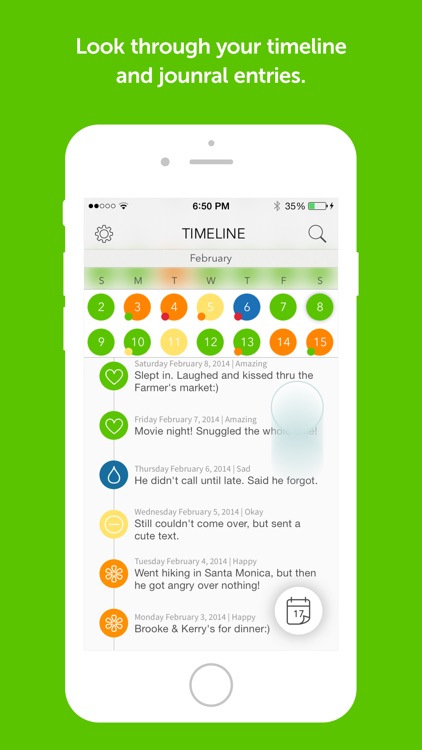 Boyfriend Log - Color coded relationship journal screenshot-3
