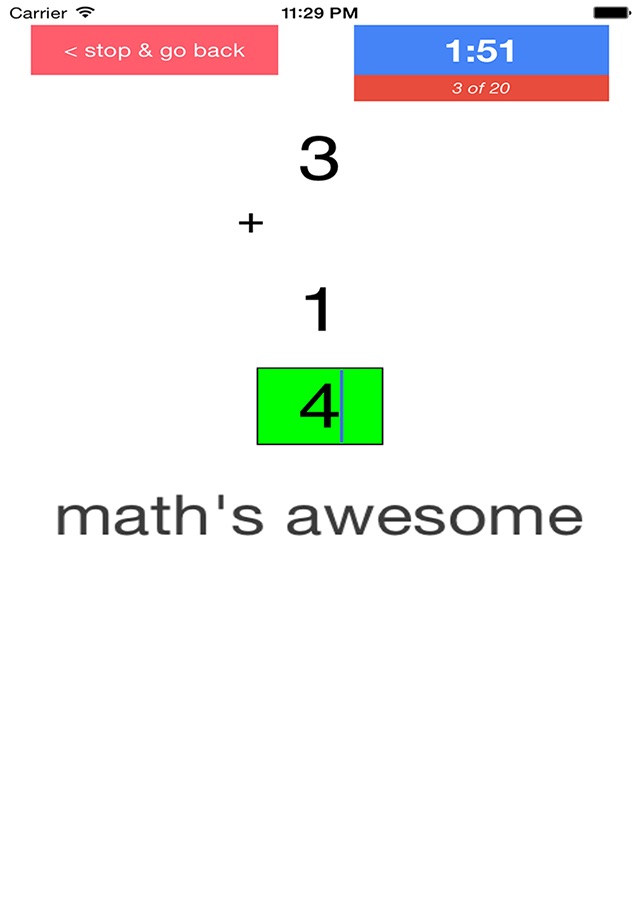 Math Facts Additions screenshot 4