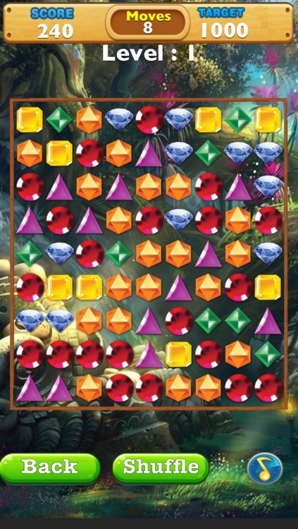 Jewel Forest Mania - Free Match Game for Kids and Adults