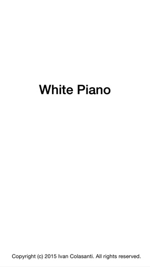 White Piano (non toccare il bianco)