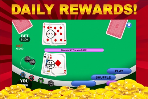 21 Blackjack PRO - Super Fun Twenty-One Card Addict screenshot 4