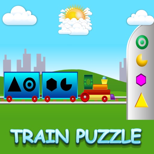 Train Puzzle Free Education jigsaw games for kid icon