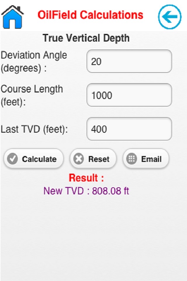 OilField HandyCalc Lite screenshot 2