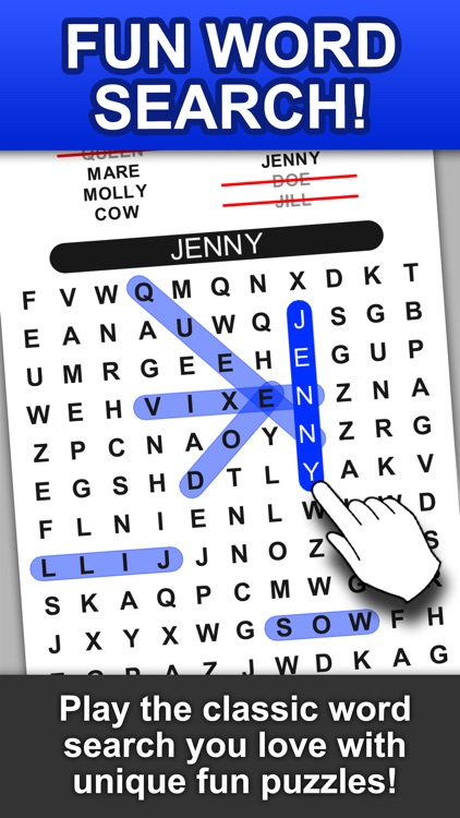 Word Search and Find - Search for Animals, Baby Names, Christmas, Food and more!