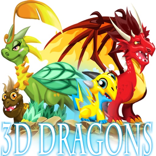 3d baby dragon rescue icon