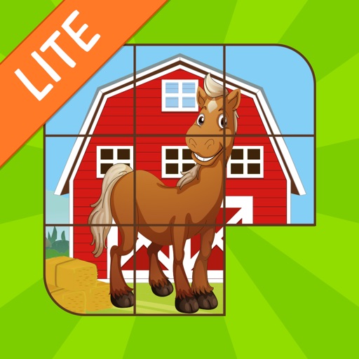 Kids Sliding Puzzle Horses free