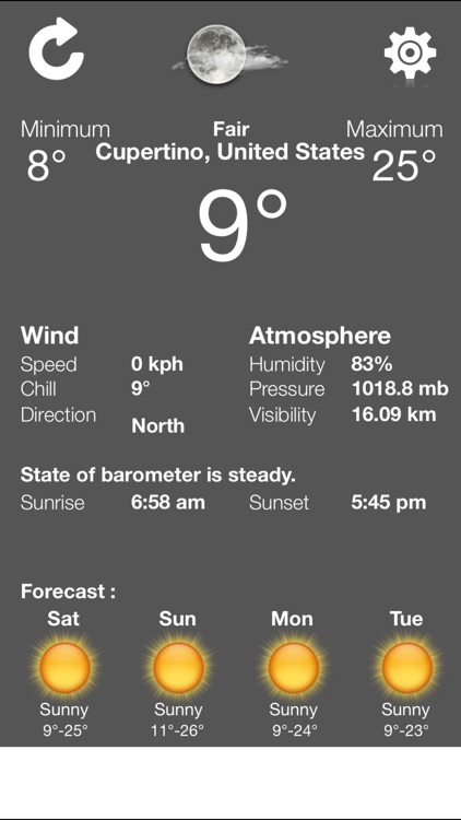 weather exact condition - accurate and updated local forecast application