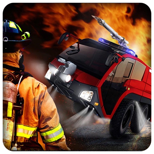 Real Hero City Fire Truck: Firefighter Rescue Icon