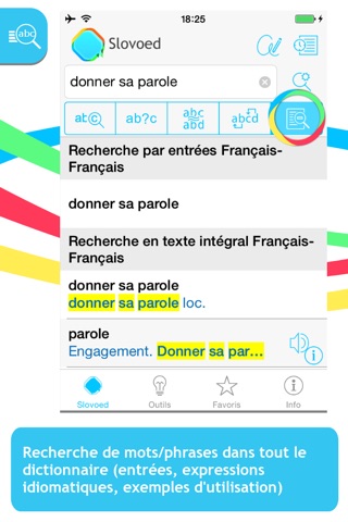 Dictionnaire Francais Slovoed Deluxe avec Audio screenshot 2