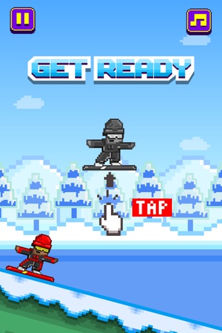 Tiny Snowboarders FREE GAME - Play 8-bit Pixel Snowboard-ing Games screenshot 2