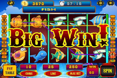 Slots Hit it to Underwater Casino with Little Rich Fish in Vegas Free screenshot 2