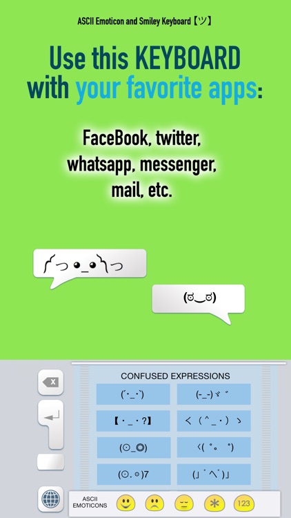 ASCII Emoticon & Smiley Keyboard (emoji emotes faces expressions and emotions) screenshot-3