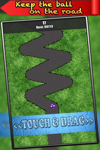 Touch & Drag to stay alive on the road in green field screenshot 3