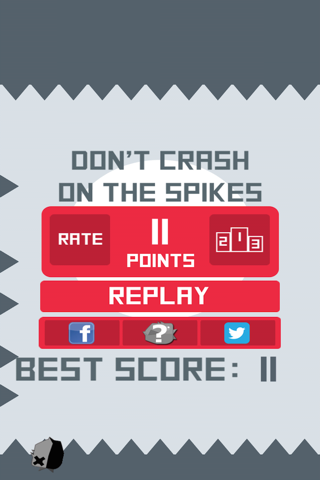 do not crash on the spikes: Lyft your bird up away from the spikes screenshot 4