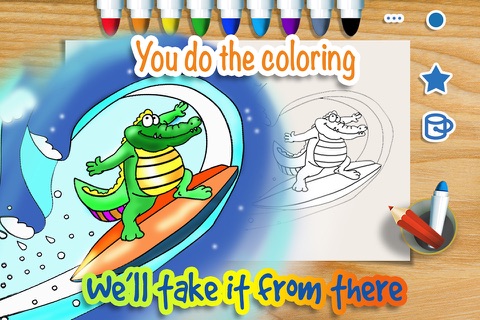 Animals Sports Coloring Book - Animation Painting Pages - Kids Drawing Game screenshot 2