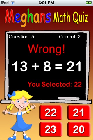 Meghan's Math Quiz screenshot 3