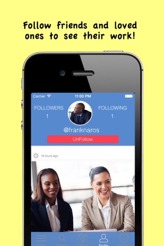 WorkiLives - Share work selfies, photos and videos, search friends and hashtags, showcase your work. screenshot 4