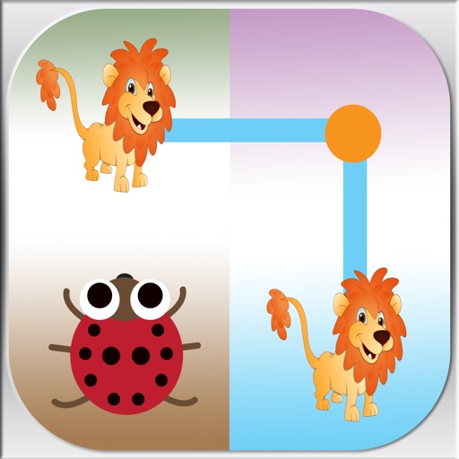 Dots and Boxes Animals Connect - drawing flow cerebra match same 8x8 10x10 12x12 logic iOS App