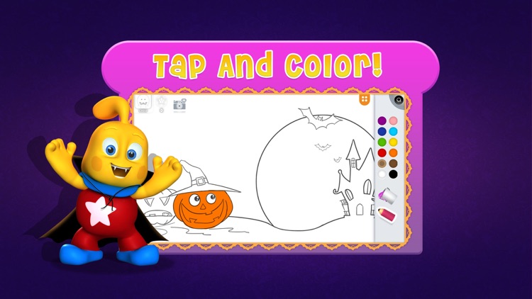 Tiny Artist Coloring Shapes Halloween Theme FULL screenshot-4