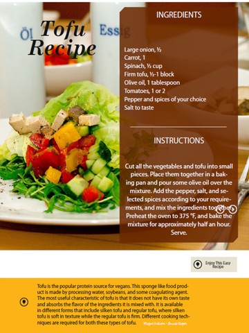 Magazine #1 Vegetarian Premium: Tofu Recipes, Low Calorie, Raw Food, Veg Lasagna, Quick & Easy Vegetarian Recipes! screenshot 2