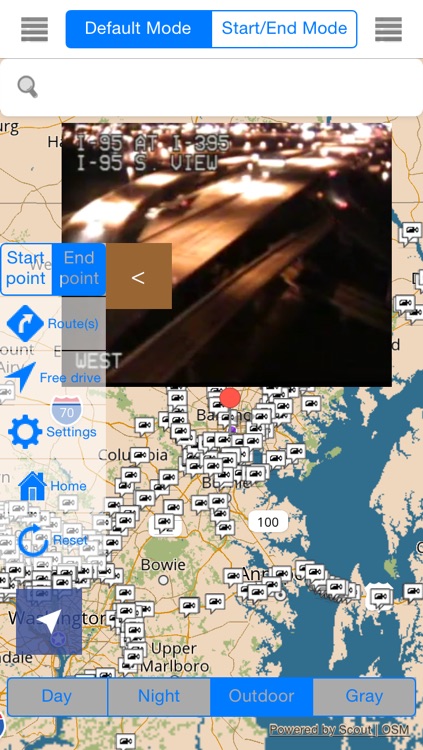 Maryland/Baltimore Offline Map with Real Time Traffic Cameras - Great Road Trip