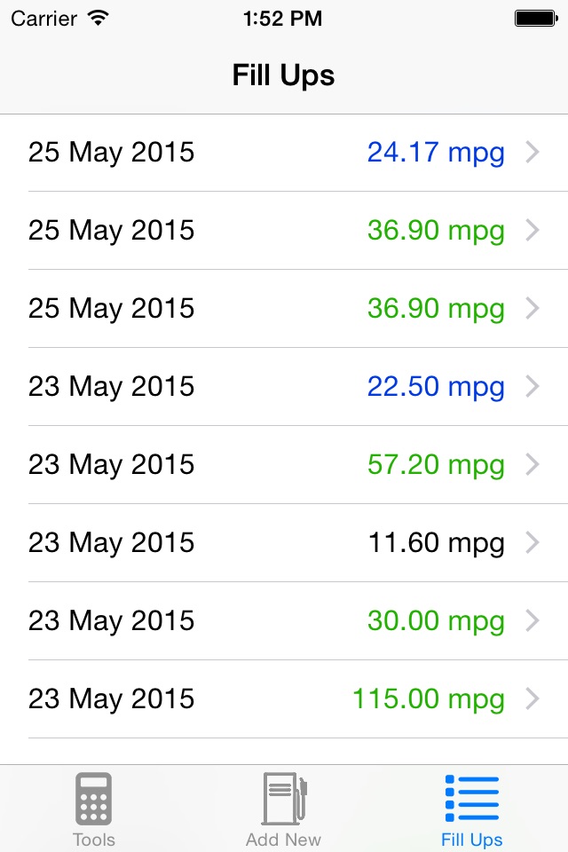 Fill Up Tracker screenshot 3