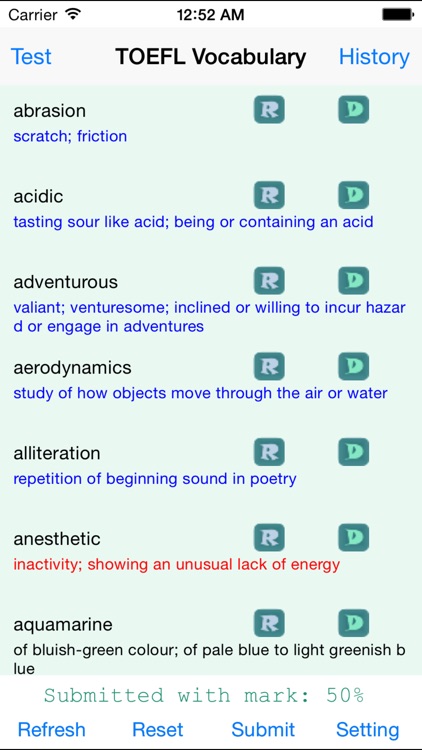 TOEFL Vocabulary Test