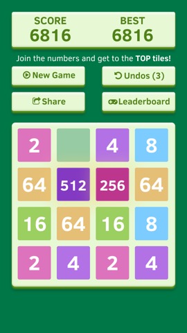 Number Tiles Challenge - free impossible 2048 game editionのおすすめ画像1