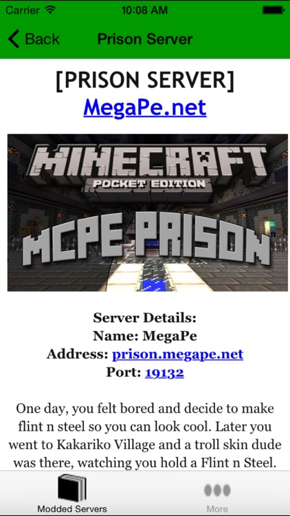 Modded Servers for Minecraft Pocket Edition
