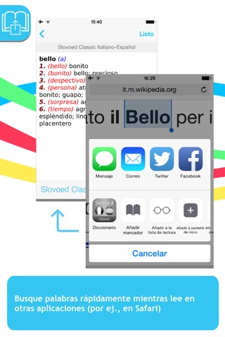 Italian <-> Spanish Slovoed Classic talking dictionary screenshot 3