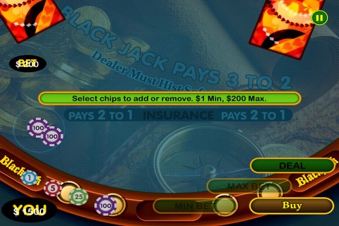 21 Lucky Gold Digger in Vegas Play Blackjack Tournament Casino screenshot 4