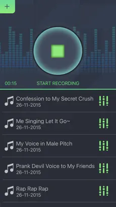 Screenshot 5 cambiador de voz (grabador de sonido) iphone