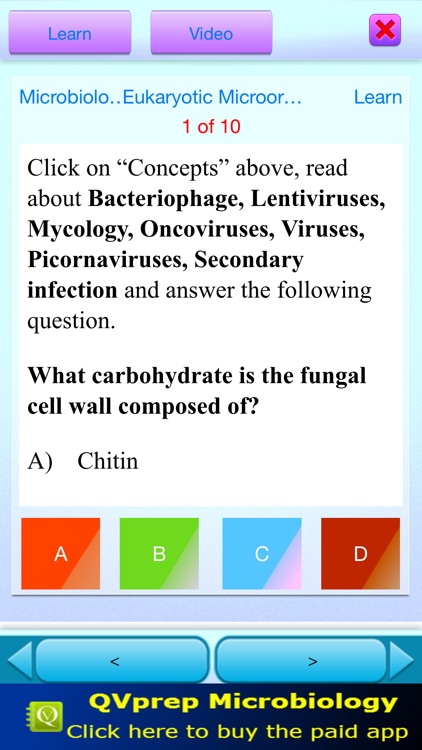 QVprep Lite Microbiology Tutor screenshot-3