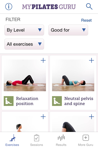 My Pilates Guru: Pilates exercises for fitness, well-being and relaxation screenshot 3