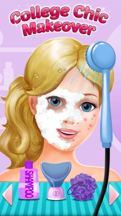 College Chic Makeover - Spa & Salon Day: Dress Up, Make Up, Photo Fun & Card Maker