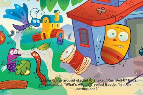 Attack of The Bully Bug - Interactive eBook in English for children with puzzles and learning games screenshot 3