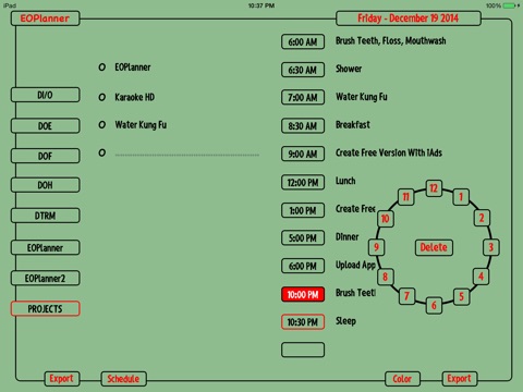 EOPlanner Free screenshot 2