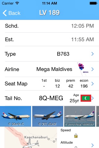 Maldives iPlane Flight Information screenshot 2