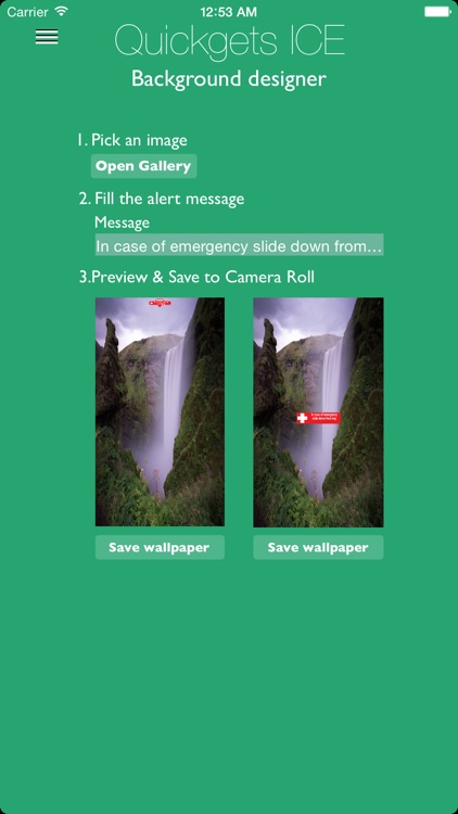 Quickgets ICE - In Case of Emergency info & call widgets and app screenshot-4