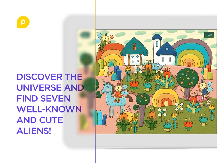 Peekaboo Universe - Find Aliens on the different planets. Funny hide and seek game for toddlers