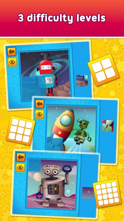 Friendly Robots - puzzle game for little boys, girls and preschool kids - Free