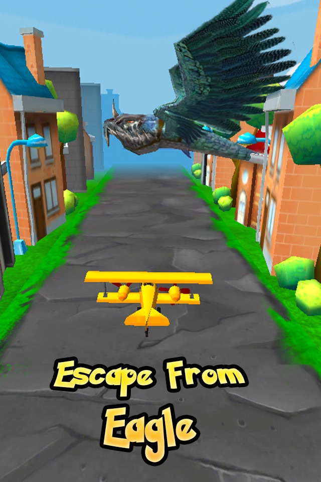 Arcade Kid Runner - Endless 3D Flying Action with War Plane - Free To Play for Kids screenshot 2