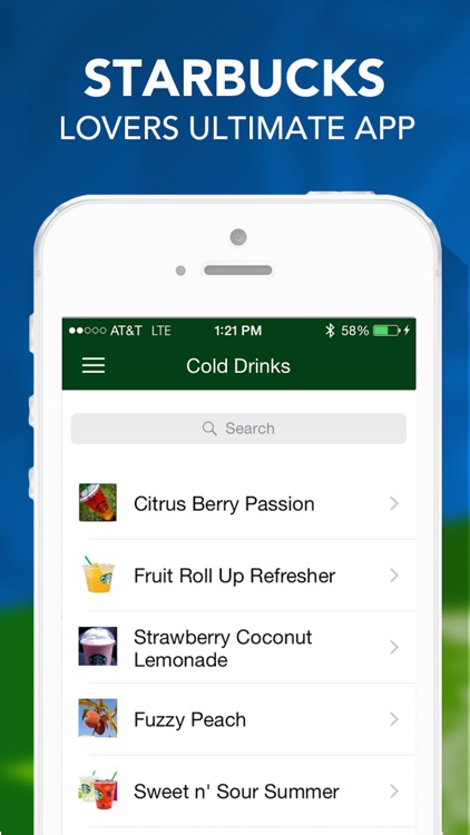 Secret Menu for Starbucks Pro - Coffee, Frappuccino, Tea, Hot, and Cold Drinks Recipes
