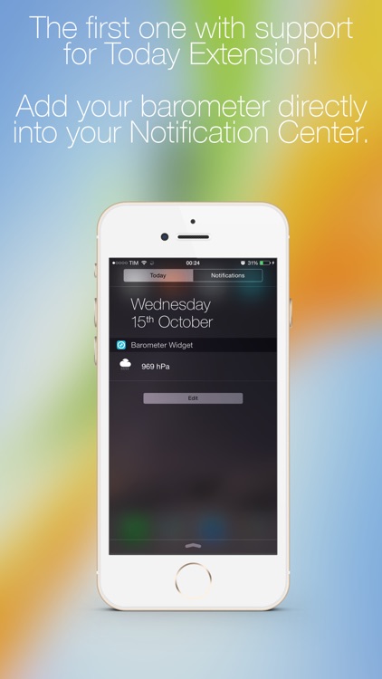 Barometer and Widget for iPhone6 and iPhone 6 Plus