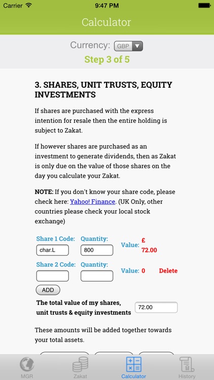 MGR Zakat Calculator