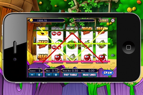 Cute Fruits Slots Machine screenshot 3