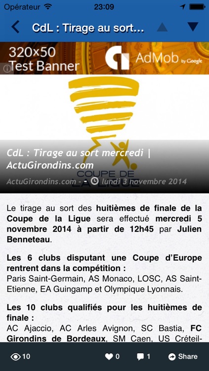 Girondins Infos screenshot-3