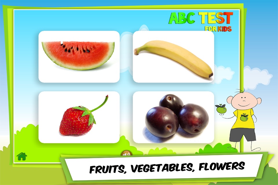 ABC Test for Kids: Find Animals, Letters, Numbers, Fruits, Vegetables, Shapes, Colors and Objects in English - Lite Free screenshot 3