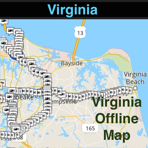 Virginia Offline Map & Navigation & POI & Travel Guide & Wikipedia with Real Time Traffic Cameras Pro
