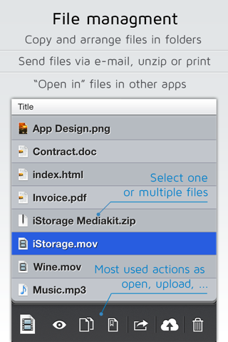 iStorage 2 for FTP, WebDAV, Dropbox, MS Skydrive and Cloud screenshot 3